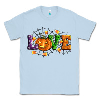 Dusty Blue Halloween Love Classic Tee - Artiststas