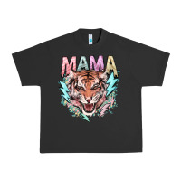 Pigment Black Mama tiger lightning bolt Urban Heavy Tee - HowdyJamesFarm