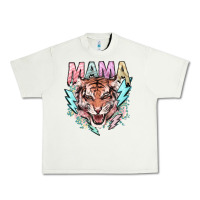 Pistachio Mama tiger lightning bolt Urban Heavy Tee - HowdyJamesFarm