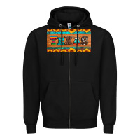 Black texas sunflowers license plate Zipper Hoodie - Artiststas