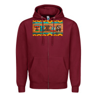 Burgundy texas sunflowers license plate Zipper Hoodie - Artiststas