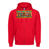 Red texas sunflowers license plate Zipper Hoodie - Artiststas