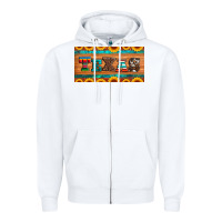 White texas sunflowers license plate Zipper Hoodie - Artiststas