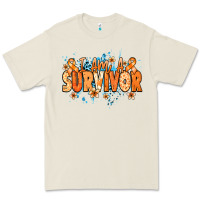 Bone I am a survivor orange ribbon Kidney Cancer Premium Tee - NancyCooperArtShop