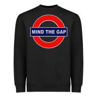 Black Mind The Gap Heavyweight Sweatshirt - longCreatives