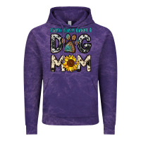 Cloud Purple kinda busy being a dog mom Vintage Hoodie - OliviaCreatesArt