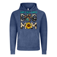 Vintage Denim kinda busy being a dog mom Vintage Hoodie - OliviaCreatesArt