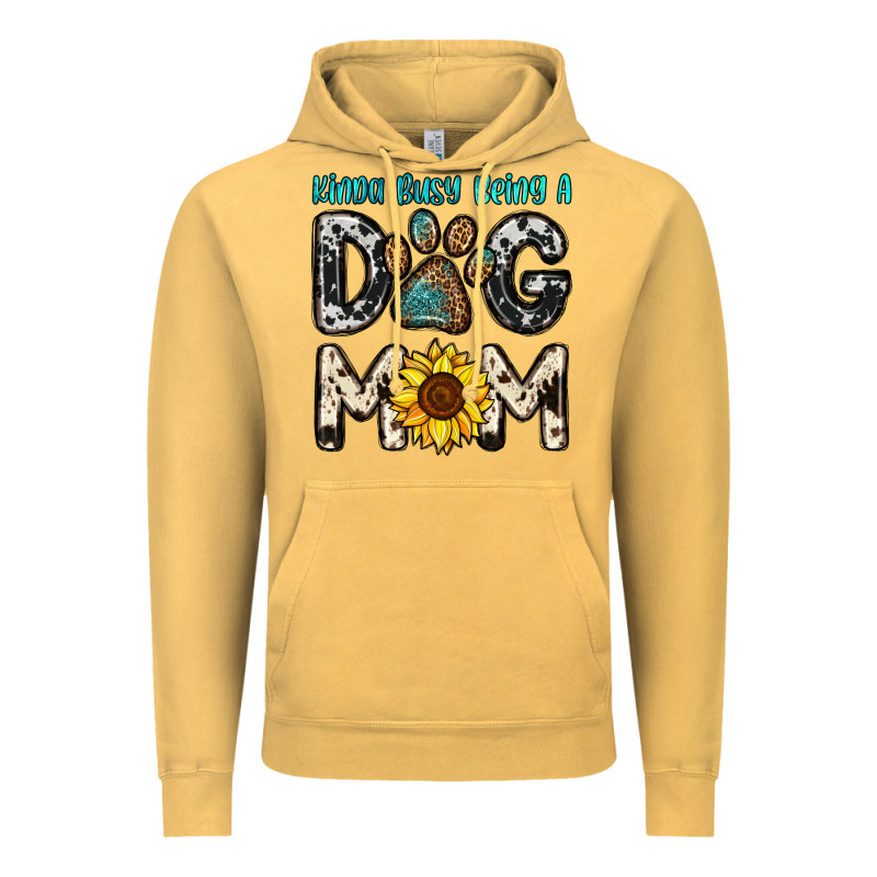 Kinda Busy Being A Dog Mom Vintage Hoodie by OliviaCreatesArt | Teevron