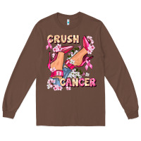 Chestnut Crush Breast Cancer Long Sleeve Tee - FaDigitalArtStudio