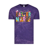 Cloud Purple Easter nurse Easter Day Vintage Tee - HowdyJamesFarm