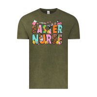 Vintage Olive Easter nurse Easter Day Vintage Tee - HowdyJamesFarm