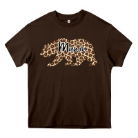 Chocolate Brown Mama Leopard Heavy Core Tee - Bettercallsaul