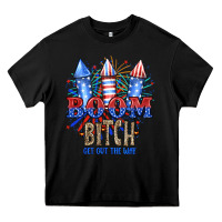 Black Boom Bıtch Get Out The Way Heavy Core Tee - JahusDesignShop