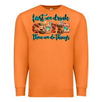 Carrot first we drink coffee then we do things Premium Sweatshirt - AdoDesignShop