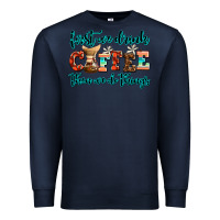 Navy first we drink coffee then we do things Premium Sweatshirt - AdoDesignShop