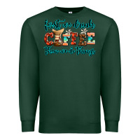 Sports Green first we drink coffee then we do things Premium Sweatshirt - AdoDesignShop