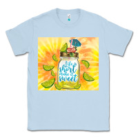 Dusty Blue life is short make it sweet Classic Tee - TumblerDesignByShophia