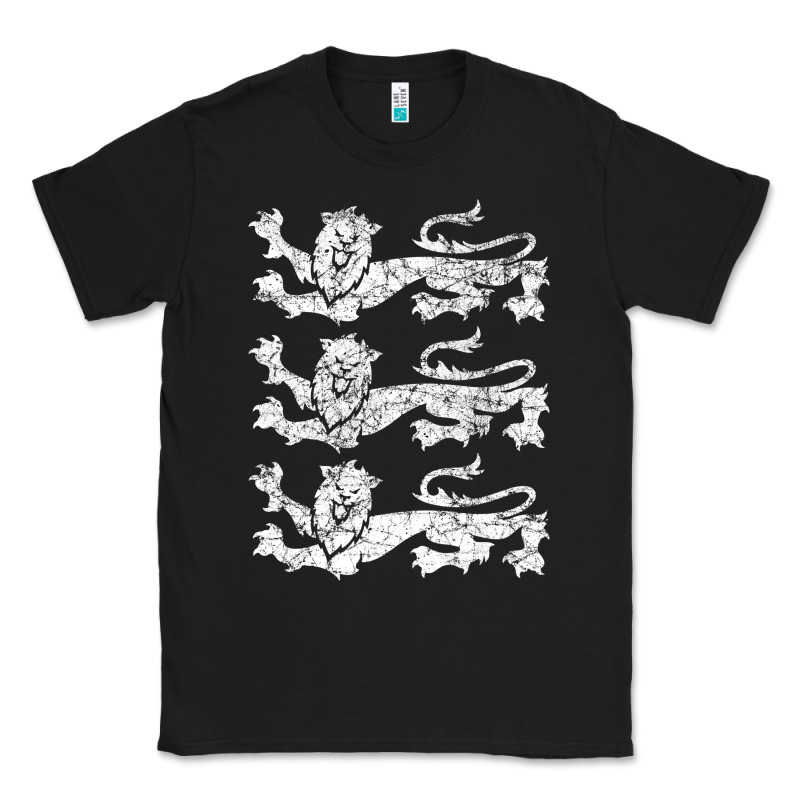 Retro Three England Lions Vintage Souvenir Classic Tee by longCreatives | Teevron