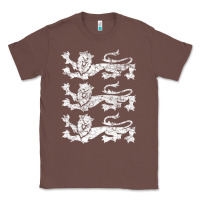 Chestnut Retro Three England Lions Vintage Souvenir Classic Tee - longCreatives