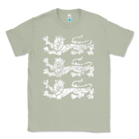 Matcha Retro Three England Lions Vintage Souvenir Classic Tee - longCreatives