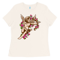 Bone Cupid with rose Valentine's Day Ladies Tee - HowdyJamesFarm