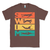 Chestnut Retro Vintage Swimming Gift For Swimmers Classic Tee - longCreatives