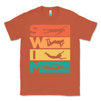 Copper Retro Vintage Swimming Gift For Swimmers Classic Tee - longCreatives