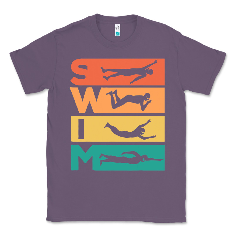 Retro Vintage Swimming Gift For Swimmers Classic Tee by longCreatives | Teevron