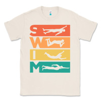 Natural Retro Vintage Swimming Gift For Swimmers Classic Tee - longCreatives