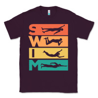 Plum Retro Vintage Swimming Gift For Swimmers Classic Tee - longCreatives