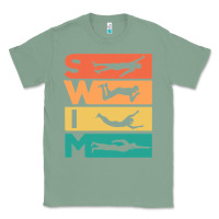 Sage Retro Vintage Swimming Gift For Swimmers Classic Tee - longCreatives