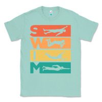 Seafoam Retro Vintage Swimming Gift For Swimmers Classic Tee - longCreatives