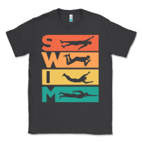 Smoke Retro Vintage Swimming Gift For Swimmers Classic Tee - longCreatives