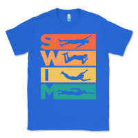 True Royal Retro Vintage Swimming Gift For Swimmers Classic Tee - longCreatives