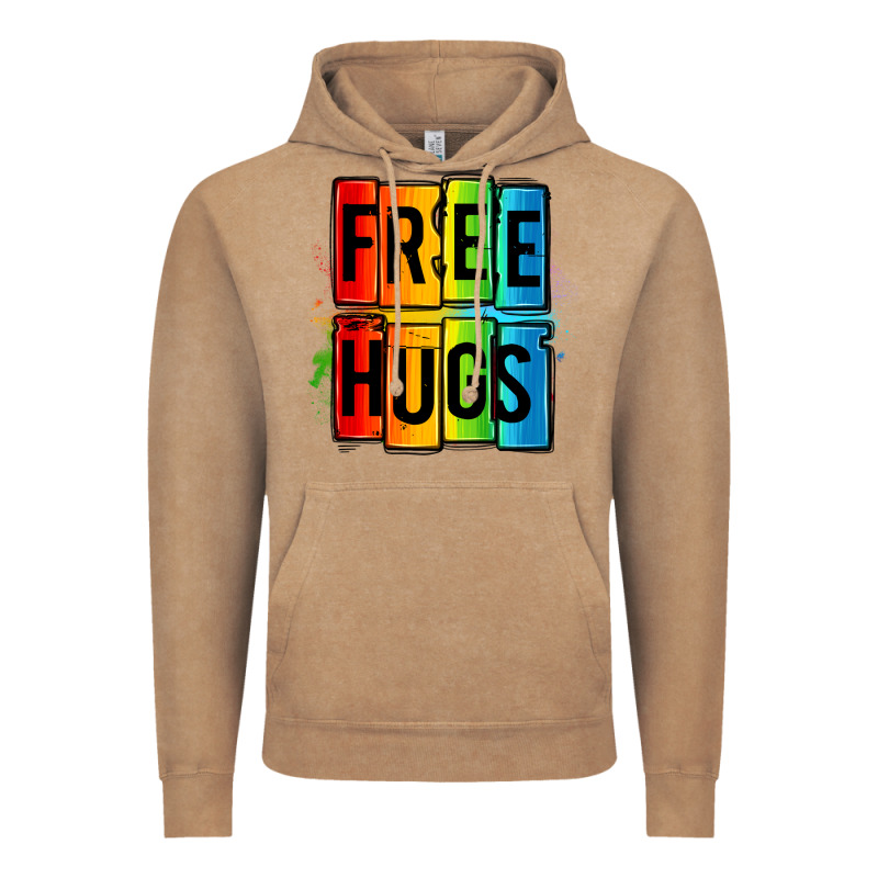 Free Hugs Vintage Hoodie by OliviaCreatesArt | Teevron