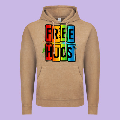 Free Hugs Vintage Hoodie Designed By Oliviacreatesart