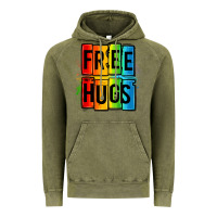 Vintage Olive free hugs Vintage Hoodie - OliviaCreatesArt