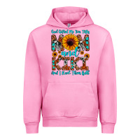 Fuchsia Pink god gifted me two titles mom and kiki and i rock t Urban Hoodie - JahusDesignShop