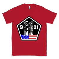 Red 9-11 We Will Never Forget Classic Tee - longCreatives