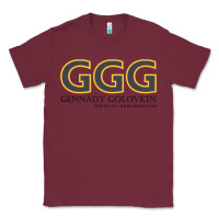 Burgundy GENNADY GOLOVKIN - Official Merchandise Classic Tee - longCreatives
