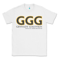 White GENNADY GOLOVKIN - Official Merchandise Classic Tee - longCreatives