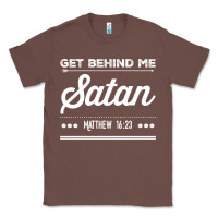 Chestnut Get behind me Satan Matthew 1623 Quote Classic Tee - longCreatives