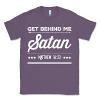 Lavender Get behind me Satan Matthew 1623 Quote Classic Tee - longCreatives