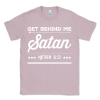 Lilac Get behind me Satan Matthew 1623 Quote Classic Tee - longCreatives