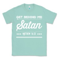 Seafoam Get behind me Satan Matthew 1623 Quote Classic Tee - longCreatives