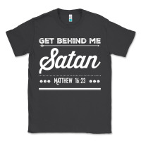 Smoke Get behind me Satan Matthew 1623 Quote Classic Tee - longCreatives