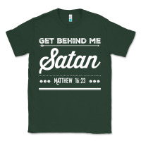 Sports Green Get behind me Satan Matthew 1623 Quote Classic Tee - longCreatives