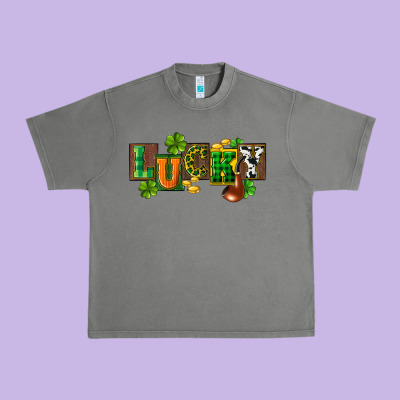 Western Lucky St. Patrick's Day Urban Heavy Tee Designed By Cowgirlartshop
