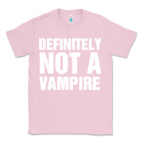 Bubblegum Pink Definitely Not A Vampire merch Classic Tee - longCreatives