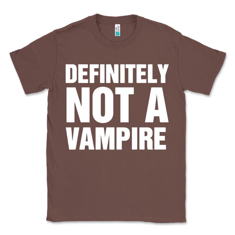Definitely Not A Vampire Merch Classic Tee by longCreatives | Teevron